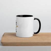 Be Your Best! Let God Do The Rest! White mug with yellow color inside